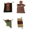 Сумка для хранения из кожи и холста, походная, кемпинговая, портативная, для выживания на открытом воздухе, сумка для сбора продовольствия, складная сумка для сбора фруктов