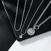 Модная титановая стальная цепочка-ожерелье женская Европа и Америка двойная ключичная цепочка хип-хоп свитер