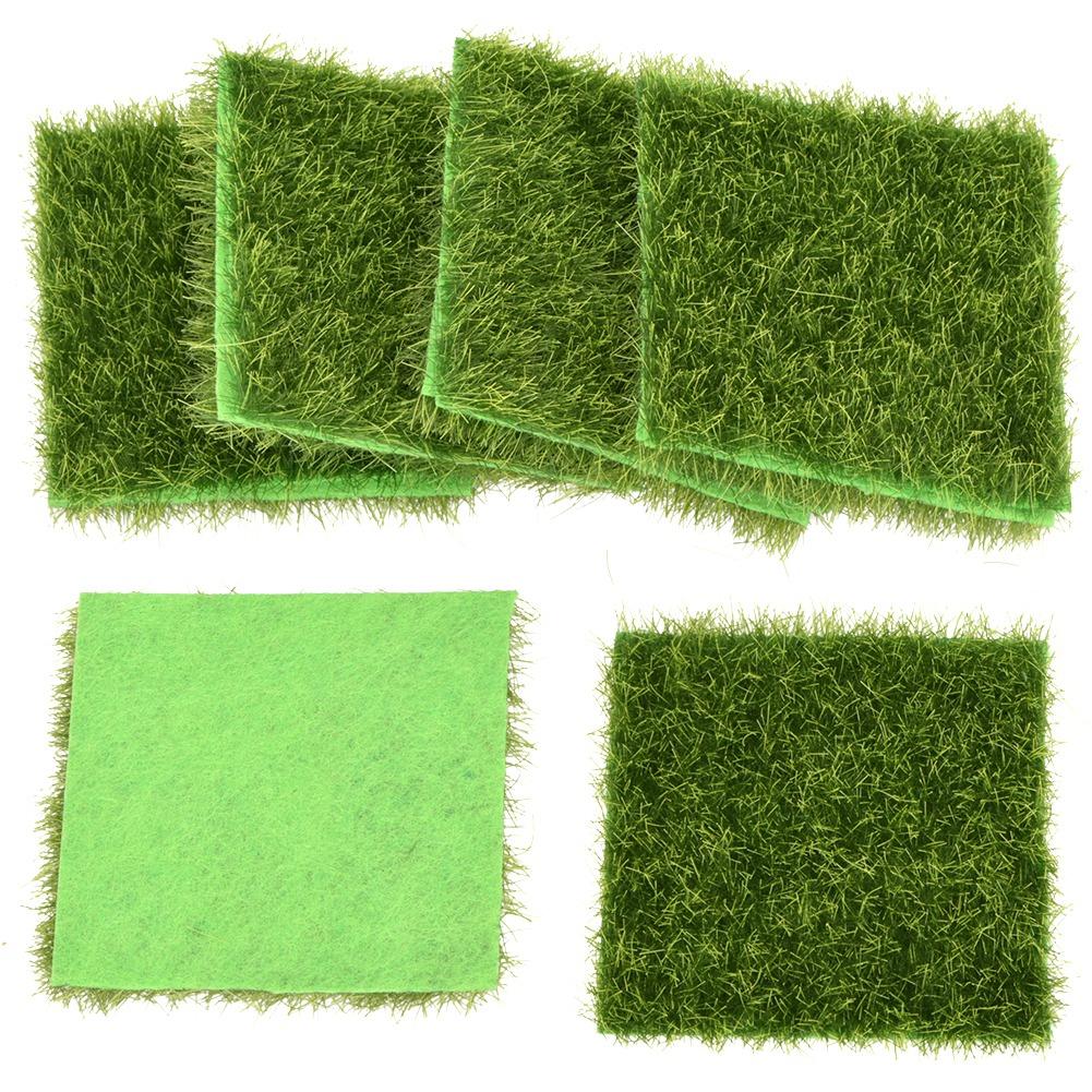 Micro Landscape Ornaments, Bonsai Craft Decor, Simulated Grass Turf for Micro Landscape