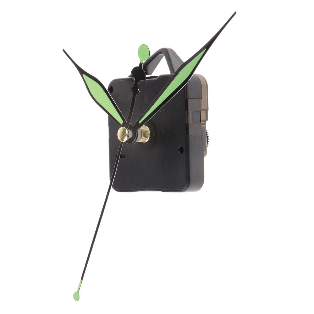 1 Set Movement with Pointer for Quartz Wall Clock Repair Replacement Green