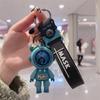 Keychain Pendant Cute Cartoon Keyring Environment Friendly Car Key Pendant Silicone Metal Keyring