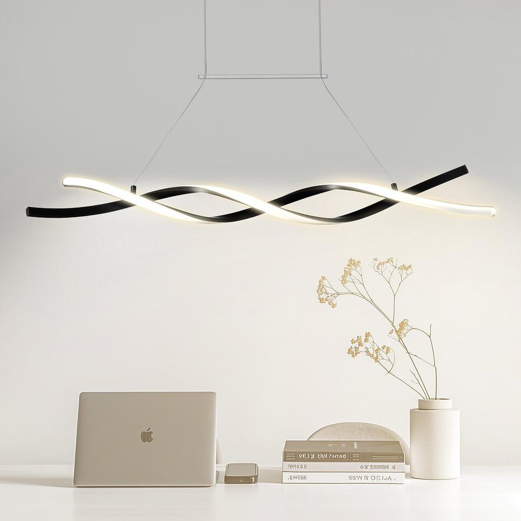 Modern Chandelier Light Fixtures Dimmable LED Pendant Light Remote Control