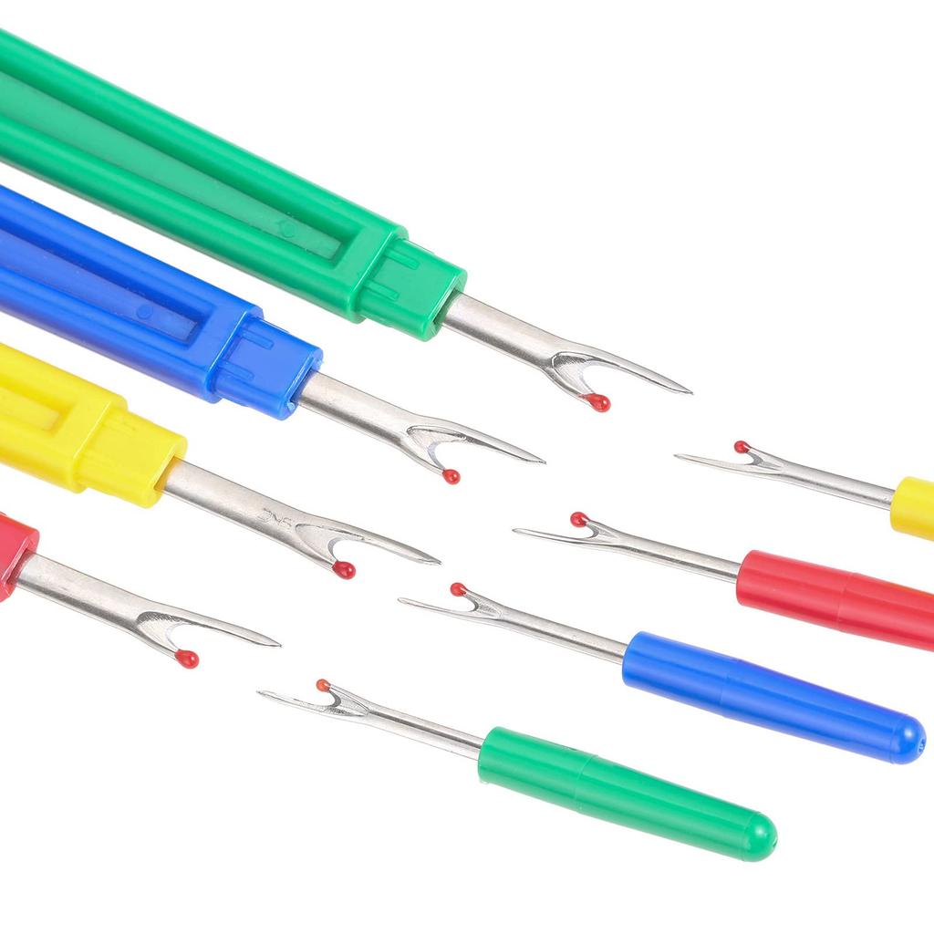 Hicello Thread Trimming Seam Thread Sewing Craft Embroidery Sewing 9 Piece Plastic Safety Cap Included Scissors, Ripper, Cutting, Tools, Supplies,