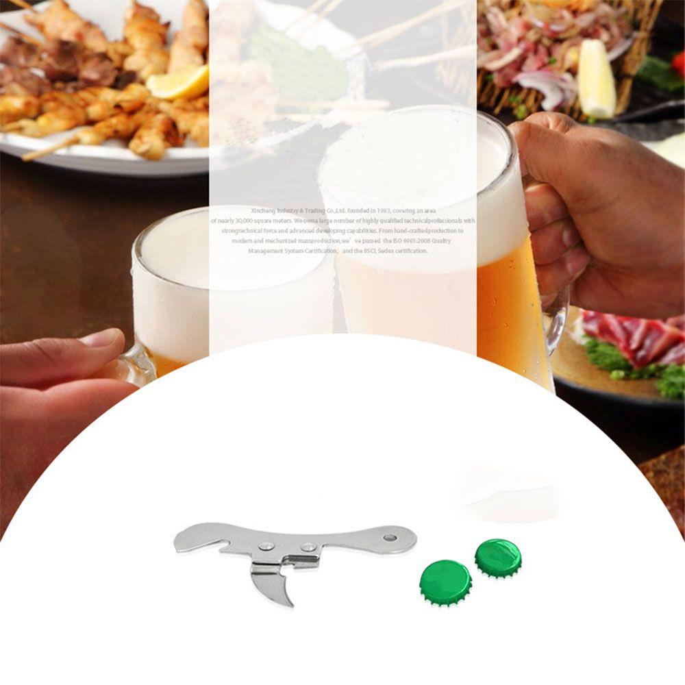 2 In 1 Gadgets Beer Wine Stainless Steel Can Opener Multi-functional Bottle