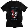 Custom Comic Venom Animes T Shirt for Men 100% Cotton Tshirt Tee T-shirts Slim Fit Clothing