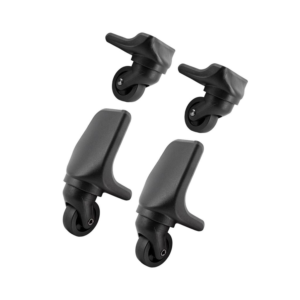Сверхпрочные сменные колеса для багажа, вращение на 360 градусов, 4 шт., прочные для ремонта, черные