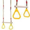 UPstore Hanging Swing Gymnastics Hanging Ring for Children Muscle Training Core Training Wooden Play Equipment Indoor Horizontal Bar Balance Fitness