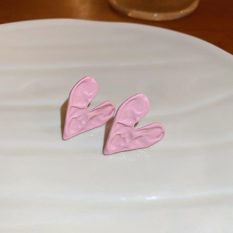 Серьги с розовыми цветами в форме сердца и кошачьим глазом, модные серьги, высококачественные серьги