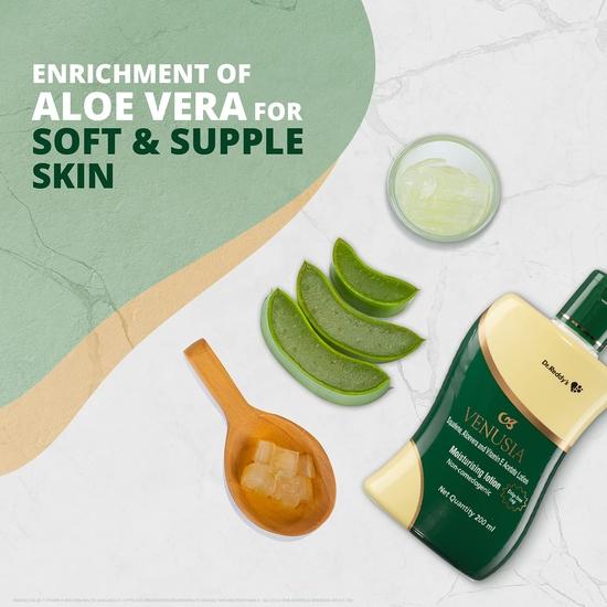 Venusia Dr Reddy'S I Moisturizing Lotion I Enriched With Vitamin E, Aloe Vera & Squalene I Daily Face And Body Lotion I 200Ml