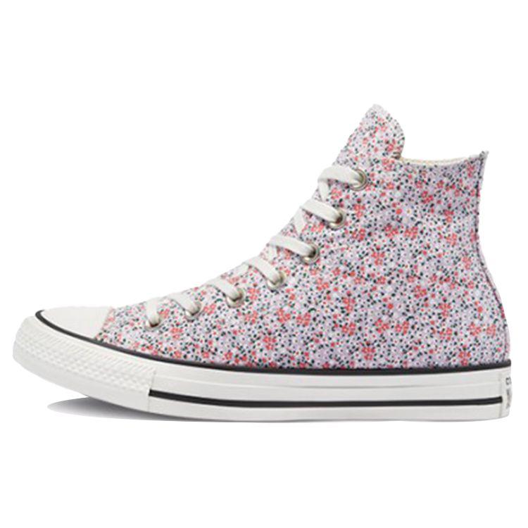 Converse Chuck Taylor All Star Comfortable Versatile High Top Canvas Shoes Women Sneakers Floral-Pink 571890C