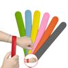 2Pcs Kids Slap Self-Rolling Bracelets Solid Color Flexible Stress Wristwear Creative Boys Relief Soft Girls Clap