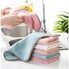 Kitchen Towels Dishcloths Microfiber Towels Absorbent Kitchen Cleaning Cloth Non-Stick Oil Thickened Table Cleaning Cloth