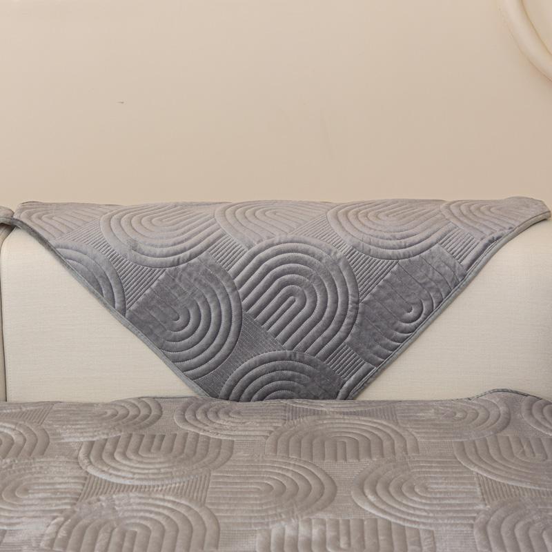 Нескользящий чехол для дивана, утепленная бархатная подушка для дивана, полотенце для гостиной, защита для мебели, однотонные чехлы, чехлы для диванов