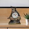 Lovely Sailboat Alarm Clock Mediterranean Desk Alarm Clock Retro Sailboat Sculpture  Office