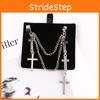 Pendant Cross Punk Ear Cuffs Jewelry With Electroplated Alloy For Gifts Women