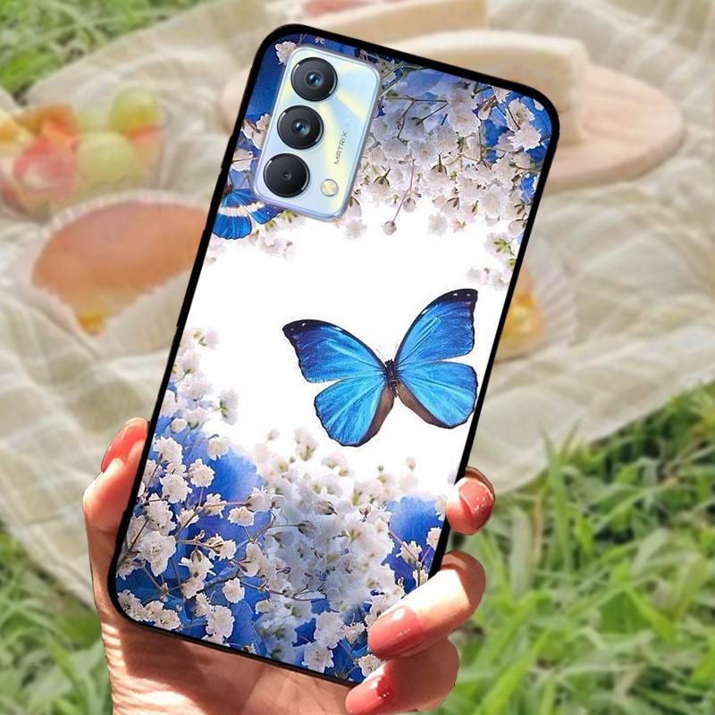Чехол для Realme GT Master Edition Мраморный painted Cover Мягкий силиконовый ударопрочный чехол для телефона Для Realme GT Master Coque Бампер