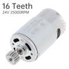 16 Teeth RS550 DC Motor 24V 25000RPM High Speed Electric Motor, Drive Engine Replacement for Electric Ride On Vehicles Upgrade