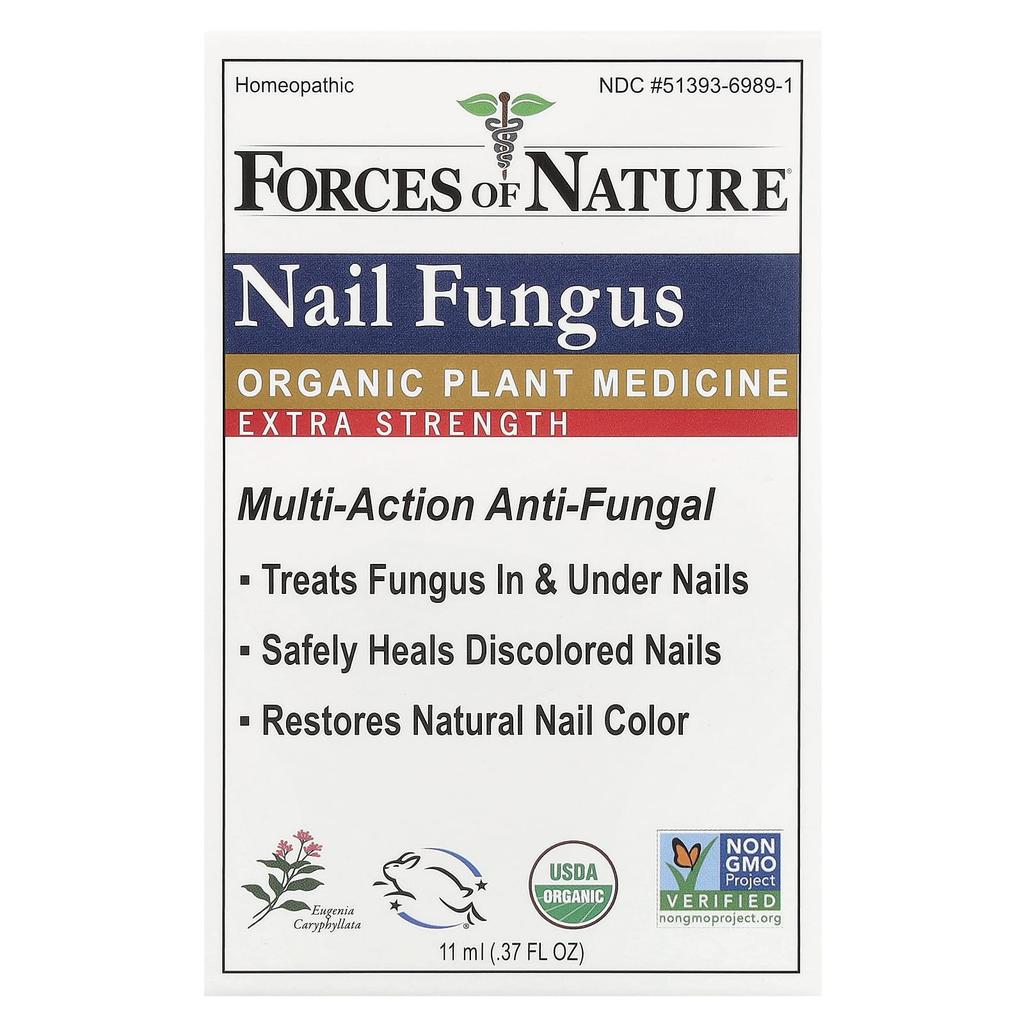 Forces of Nature Nail Fungus, Organic Botanical Medicine, Extra Strength, 11 Ml (0.37)
