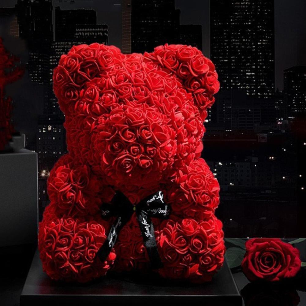 Eternal Rose Valentine's Day Gift Teddy Bear Party Decoration New Rose Bear  Birthday