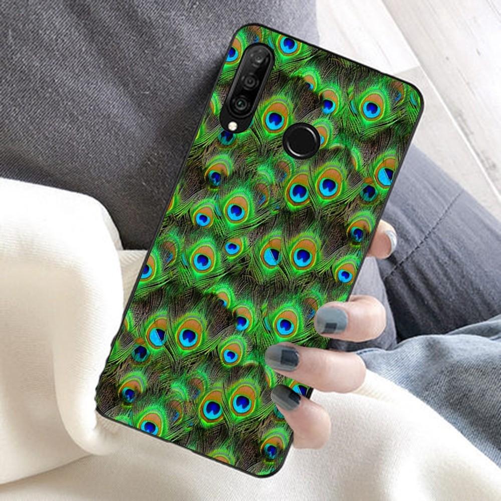 Чехол для телефона с павлиньим пером для Huawei Honor 10 lite 9 20 7A 9X 30 50 60 70 pro plus, мягкий силиконовый чехол