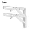 2Pcs Triangle Folding Angle Bracket Heavy Support Adjustable Wall Shelves Mounted Bench Table Shelves Home Hardware with Screws