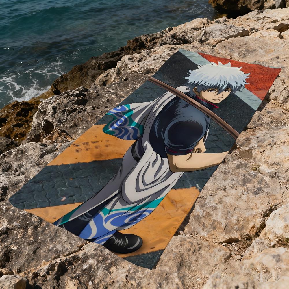 G-gintama аниме Полотенце Пляжное Быстросохнущее Мягкое Бассейн Полотенца Подарок для Путешествий Тренажерный зал Душ Кемпинг спорт