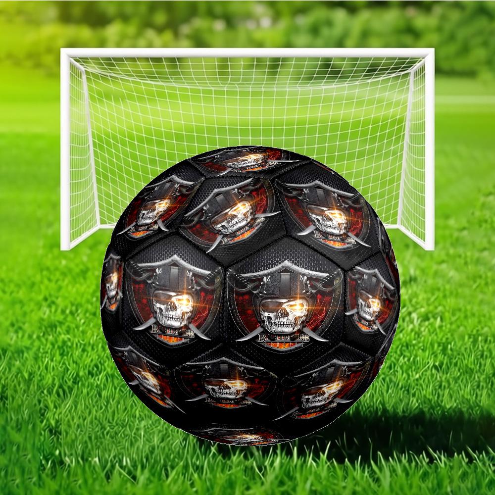Las Vegas Raiders Size 5 Soccer Balls, Anti-Slip, Protective Football, Outdoor Sport, Practice Games, Birthdays Gift Suitable for fan