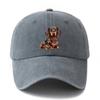 Dog Cartoon Printed Baseball Cap with Curved Edges for Casual Outdoor Sports, Parties, Camping, Truck Driver Hat