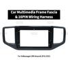 For Volkswagen VW Amarok 2016-2022 9 Inch Frame Fascia 16PIN Harness Canbus Adapter Car Android Radio Dash Fitting Panel Kit Radio Accessories 4