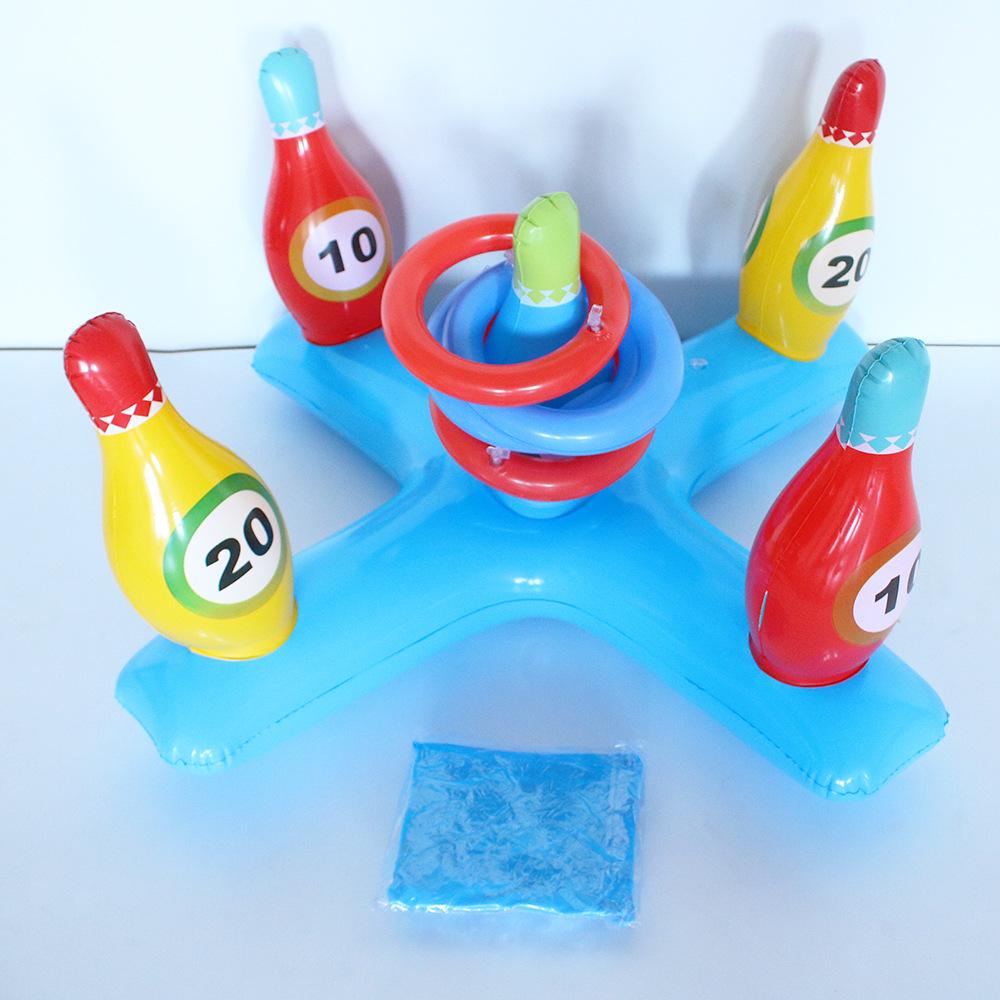 Inflatable Bowling & Ring Toss Game for All Ages