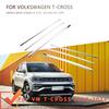 Для Volkswagen VW T-cross Tcross 2018-2025 Автомобильные накладки на центральную решетку переднего бампера, декоративные полоски, аксессуары