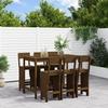 VidaXL 7-piece Garden Bar Set Honey Brown Solid Pine Wood, Pub Set, Patio Bar Set, Set 3157814