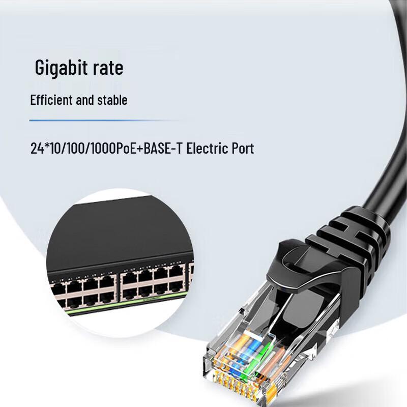 H3C 24-Port Full Gigabit Layer 2 Managed PoE Network Switch