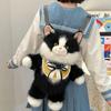 Реалистичный Имитирующий Кот Рюкзак Мягкий Милый Мультяшный Кукла Рюкзак Малая Вместимость Кукла Кот Сумка Через Плечо Дорожная Сумка для Хранения