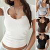 Весна-лето женская сексуальная внутренняя однотонная футболка с коротким рукавом