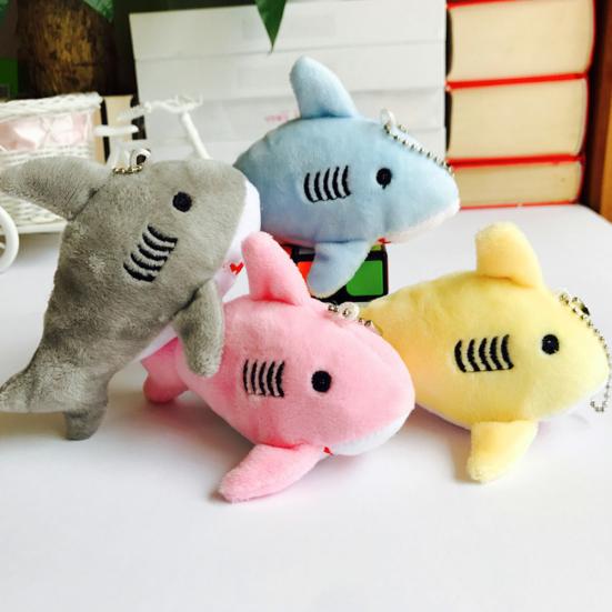 12 см милый плюшевый брелок с набивной подвесной куклой в виде сумки с подвеской в ​​виде акулы