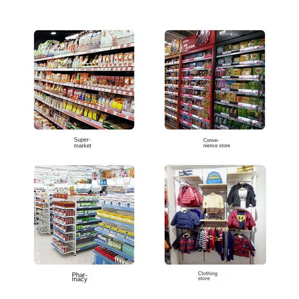 50PCS Plastic Label Holder Transparent Label Display Sidebar New Price Tag Holder  Mall