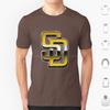 Спортивная футболка San Diego Baseball 6XL Хлопок Крутая футболка Спорт Спортивная Бе बेसबбол Потрите грязью на ней Игрок в бейсбол Фанаты бейсбола Смешная