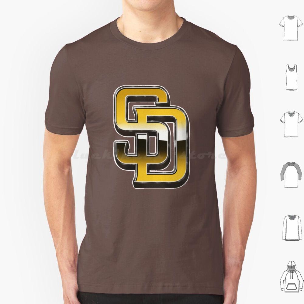 Спортивная футболка San Diego Baseball 6XL Хлопок Крутая футболка Спорт Спортивная Бе बेसबбол Потрите грязью на ней Игрок в бейсбол Фанаты бейсбола Смешная