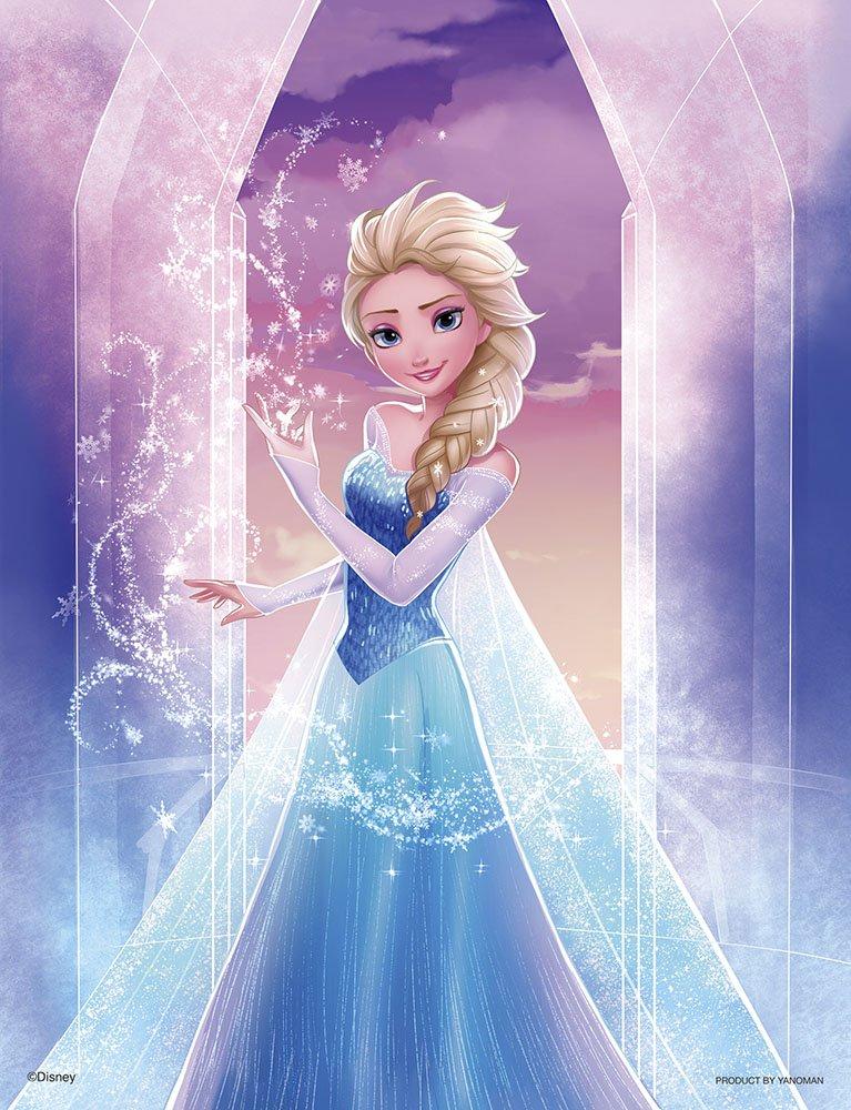 300-piece Jigsaw Puzzle Featuring the Snow Queen from Frozen, Illuminated by Puzzle Petit 2 Light (16.5x21.5cm)