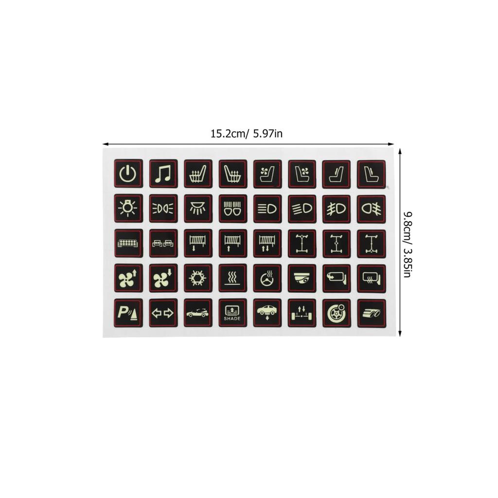 MAGICLULU Car Switch Panel Sticker Night Glow Car Interior