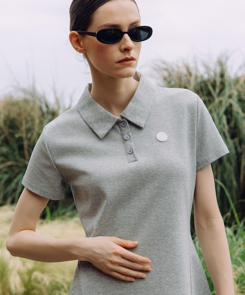 Платье-поло OBER GOLF Easy Slim (Серый)