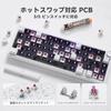 TMKB T68E Wired Gaming Mechanical Keyboard with RGB Gasket Smooth Typing Factory Blueberry White 60% Backlight, Hot-Swap, Mount, Feel, Lubricated,