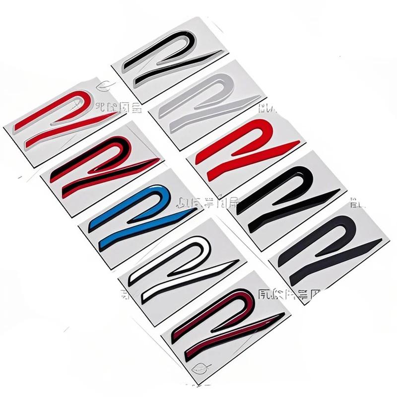 ear1 Metal for Volkswagen VW R Emblem Tiguan Bora GOLF POLO PASSAT CC T-CROSS Touran Jetta Arteon MK6 Car Grille Emblem Modification