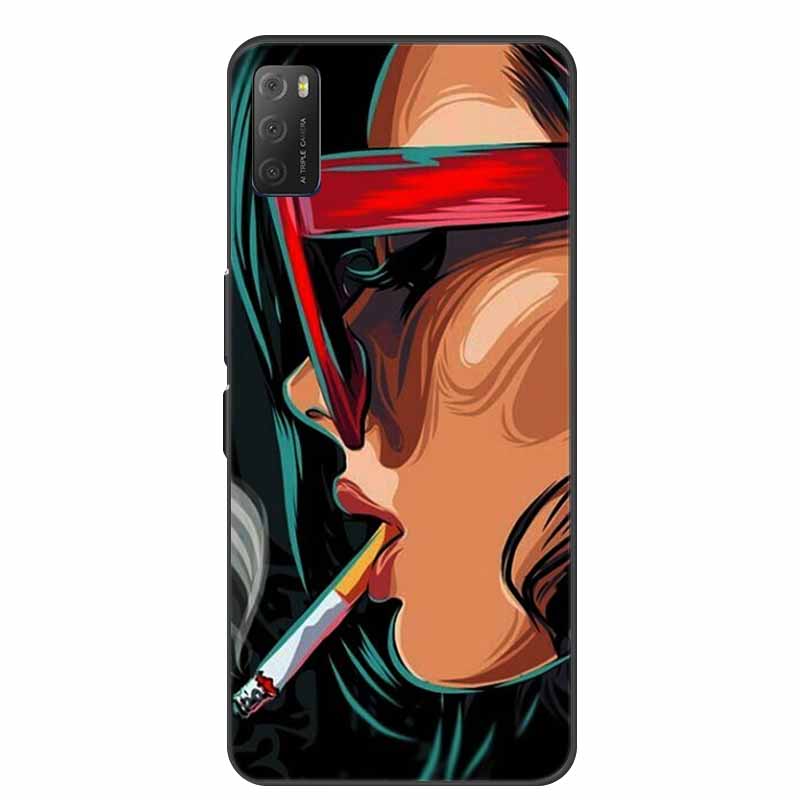For TCL 20E Cases 20Y 20S 20B 20L Fashion Soft TPU Silicone Cartoon Phone Cases For TCL 20Y Cover Bumpers Fundas 20 E TCL 6125F