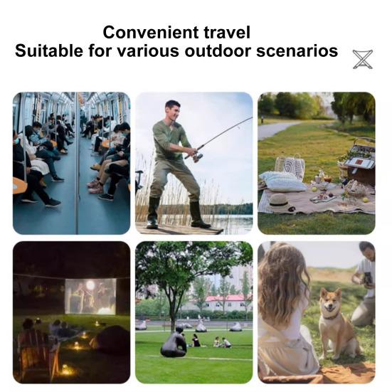 Outdoor Folding Stool with Storage Bag Portable Lightweight Heavy Duty Camping Backpacking Travel Beach Picnic Fishing Collapsible Chair Seat