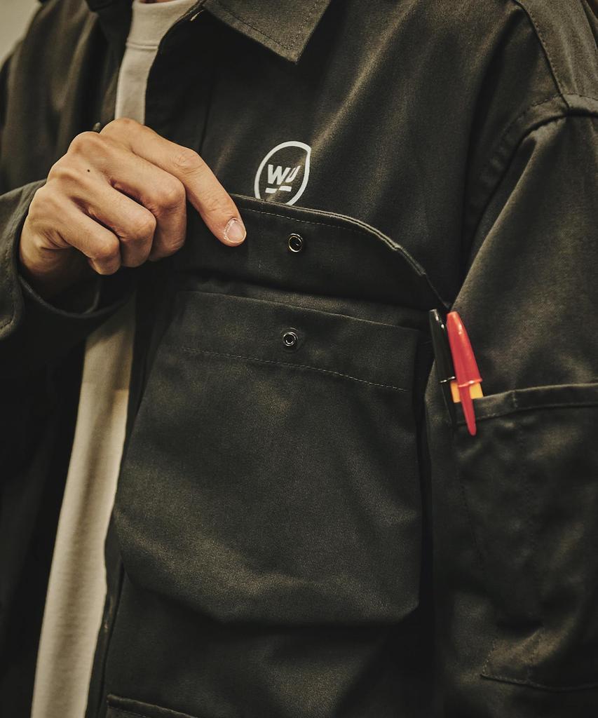 GORDON MILLER Унисекс Рабочая рубашка VIBTEX Размер 1 M Размер Угольно-серый 1767072 WORKS_UTILITY (Эквивалент JP)