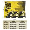 Banana Fish Anime Throw Blanket for Couch  Soft Fuzzy Plush Blanket 50x60 Inch Multiple Sizes Bedspreads for All Seasons
