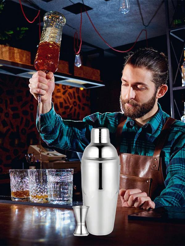 Коктейльный шейкер из нержавеющей стали, миксер для вина, Мартини, Бостонский шейкер для бармена, вечерние барные инструменты, 550 мл/750 мл