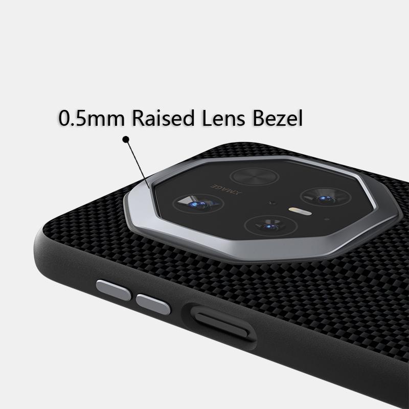 Эко-кожа для Huawei Mate 60 RS Чехол Тонкий Ударопрочный Роскошный Металлический Захват для Линзы Углеродное Волокно Чехол-Крышка для Huawei Mate 70 RS